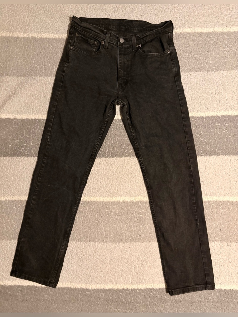 Levi’s Black Men's Size W32 L32 Slim Straight Jeans W/ Pockets